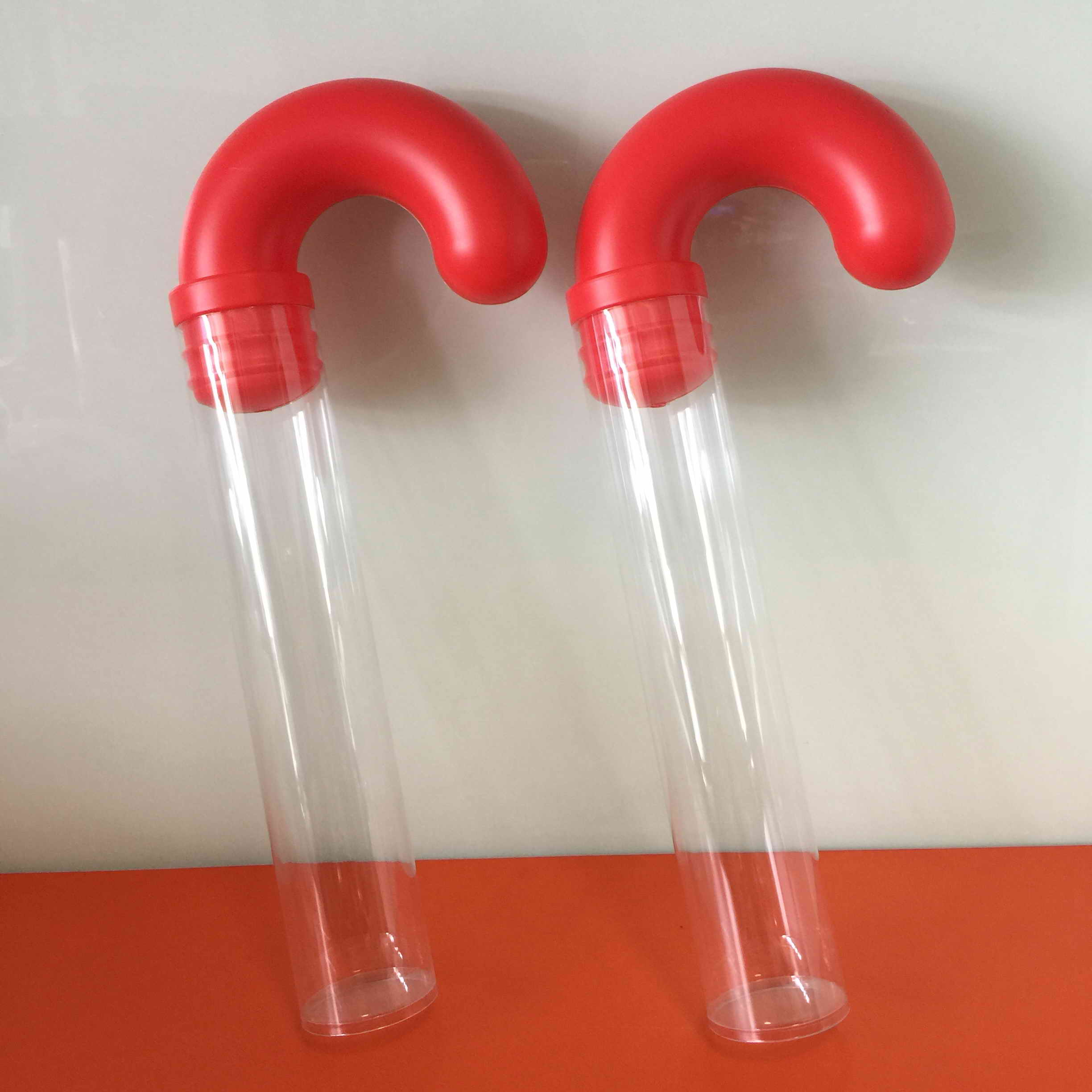 clear plastic candy cane tubes,candy cane tube,clear cane tubes